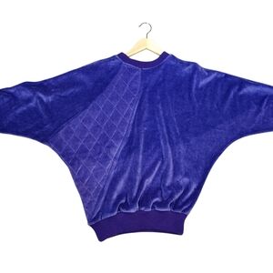 TanJay Designer Soft Vibrant Purple Knit Top. Vintage Very 90s Baggy Anti-fit